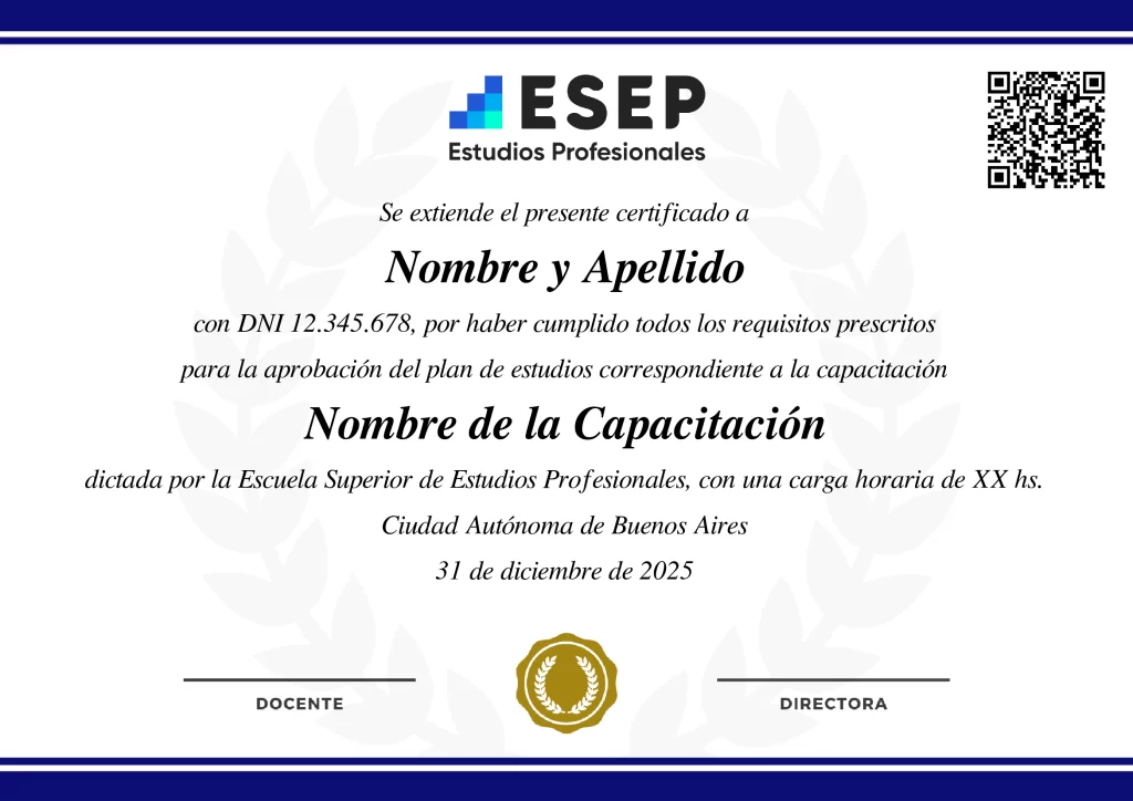 Certificado de Muestra | ESEP